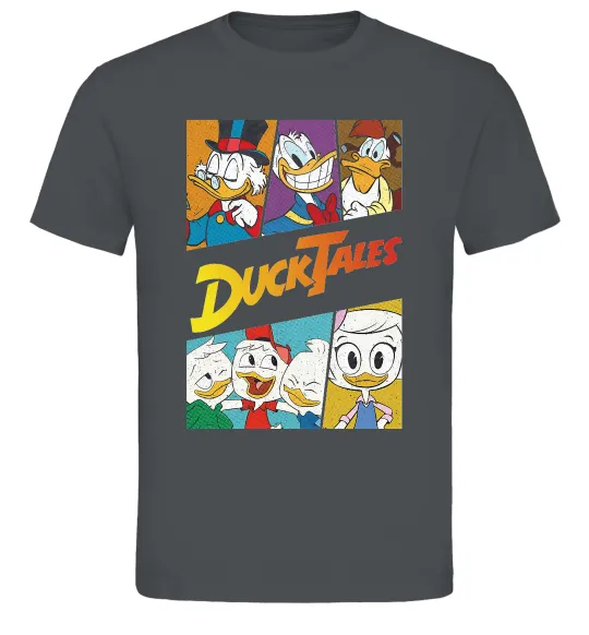 Мужская футболка Качині історії колаж Графит фото