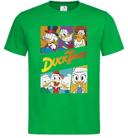 Мужская футболка Качині історії колаж Зеленый фото