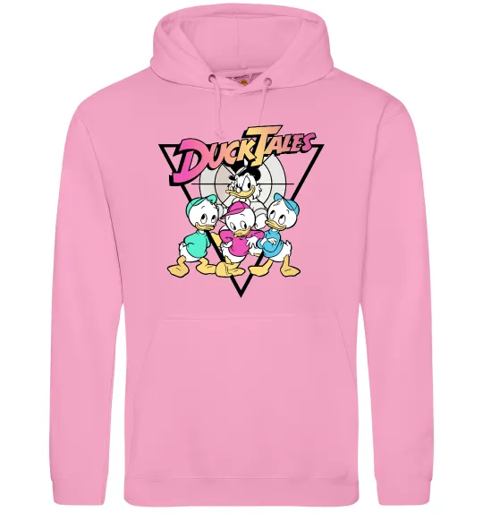 Мужская толстовка (худи) Скрудж та каченята Розовый фото