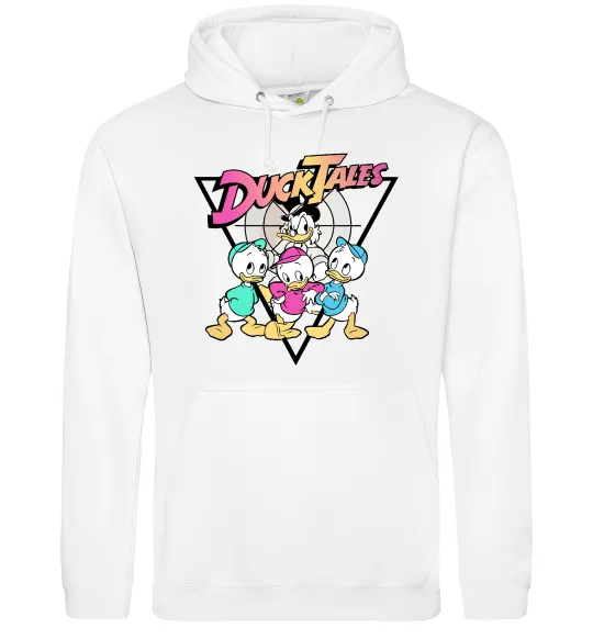 Женская толстовка (худи) Скрудж та каченята Белый фото