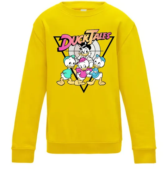 Детский Свитшот Скрудж та каченята Солнечно желтый фото