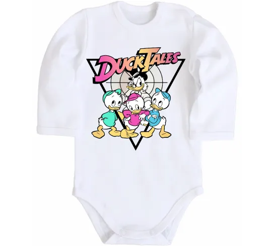 Детский боди Скрудж та каченята Белый фото