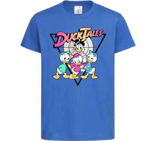 Детская футболка Скрудж та каченята Ярко-синий фото
