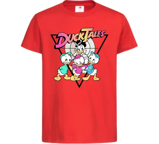 Детская футболка Скрудж та каченята Красный фото