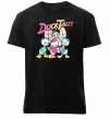 Мужская премиум футболка Скрудж та каченята Черный фото