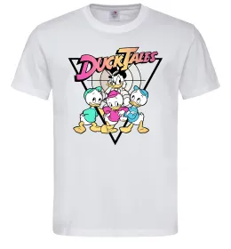 Мужская футболка Скрудж та каченята Белый фото