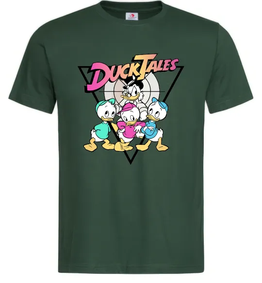 Мужская футболка Скрудж та каченята Темно-зеленый фото