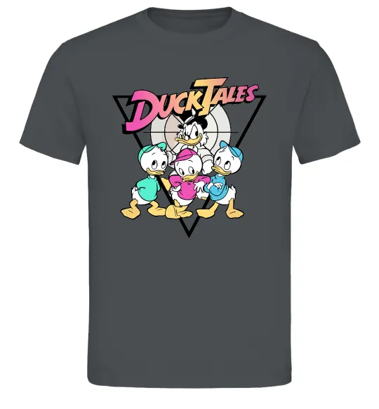 Мужская футболка Скрудж та каченята Графит фото