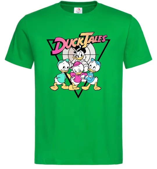 Мужская футболка Скрудж та каченята Зеленый фото