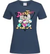 Женская футболка Скрудж та каченята Темно-синий фото