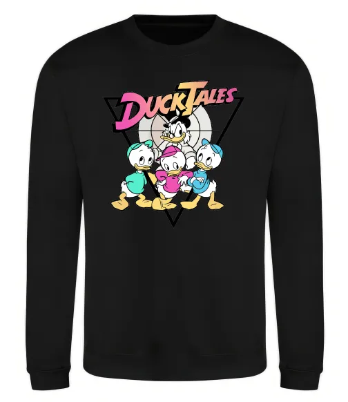 Свитшот Скрудж та каченята Черный фото