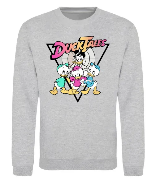 Свитшот Скрудж та каченята Серый меланж фото