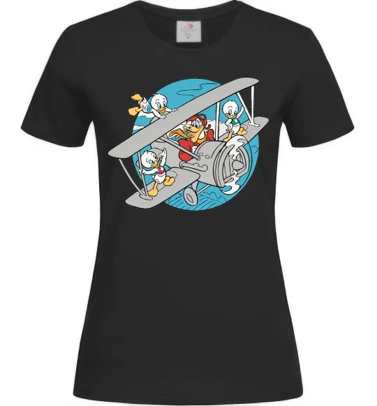 Женская футболка Air McQuack Черный фото