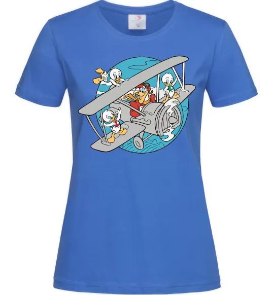 Женская футболка Air McQuack Ярко-синий фото