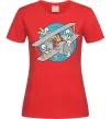 Женская футболка Air McQuack Красный фото
