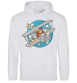 Мужская толстовка (худи) Air McQuack Серый меланж фото