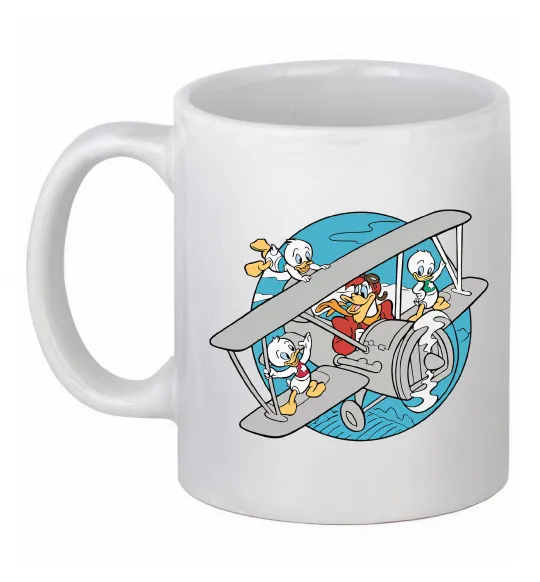 Чашка керамическая Air McQuack Белый фото