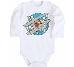 Детский боди Air McQuack Белый фото