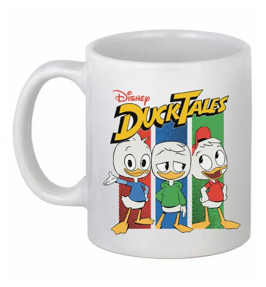 Чашка керамическая Каченята Duck Tales Белый фото