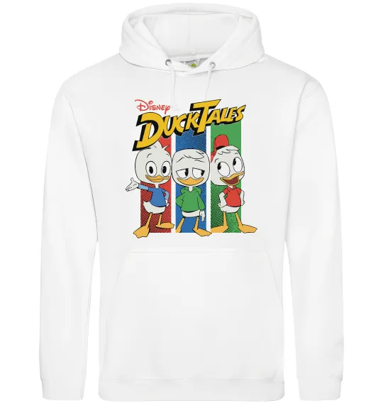 Мужская толстовка (худи) Каченята Duck Tales Белый фото