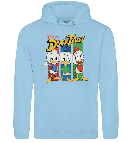 Мужская толстовка (худи) Каченята Duck Tales Голубой фото