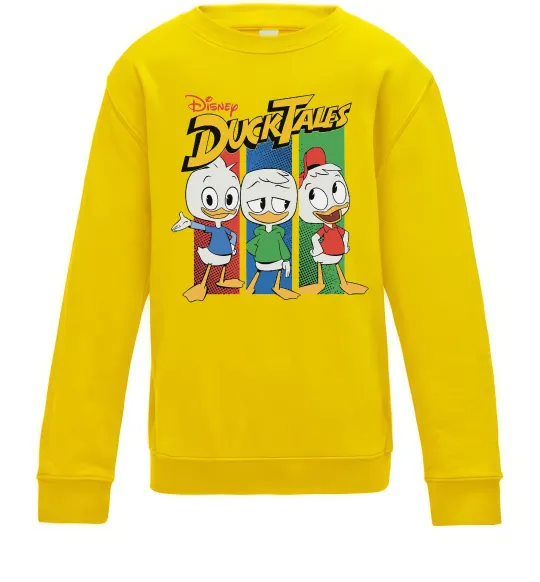 Детский Свитшот Каченята Duck Tales Солнечно желтый фото