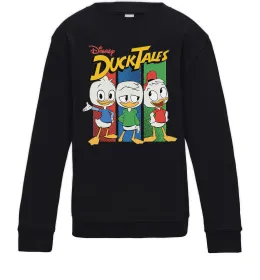 Детский Свитшот Duck Tales Woo-oo Черный фото