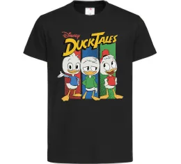 Детская футболка Каченята Duck Tales Черный фото