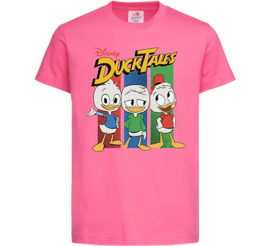 Детская футболка Каченята Duck Tales Ярко-розовый фото