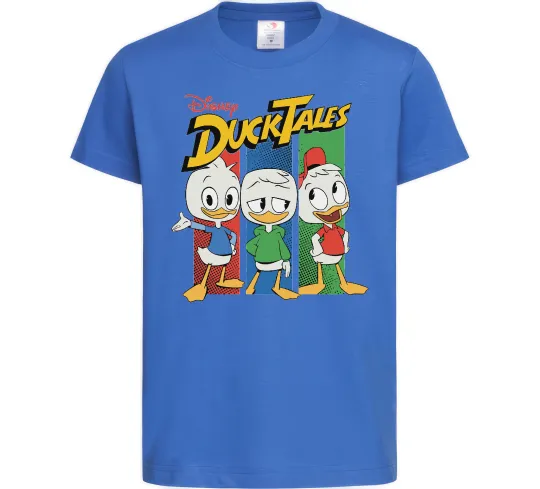 Детская футболка Каченята Duck Tales Ярко-синий фото