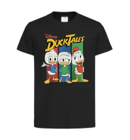 Детская футболка Каченята Duck Tales Черный фото