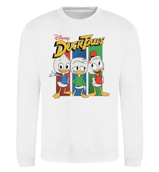 Свитшот Каченята Duck Tales Белый фото
