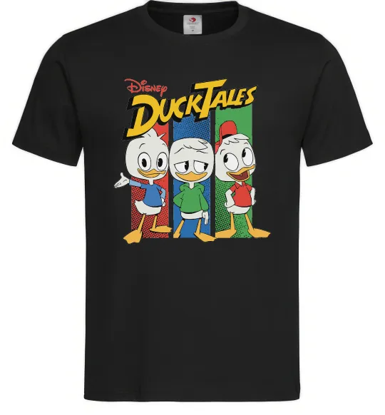 Мужская футболка Каченята Duck Tales Черный фото