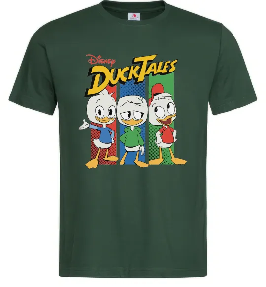 Мужская футболка Каченята Duck Tales Темно-зеленый фото