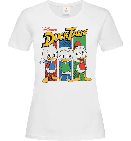 Женская футболка Каченята Duck Tales Белый фото