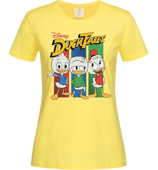 Женская футболка Каченята Duck Tales Лимонный фото