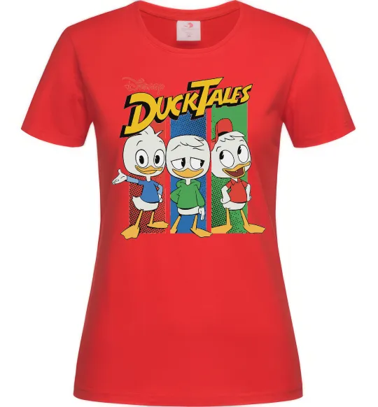 Женская футболка Каченята Duck Tales Красный фото