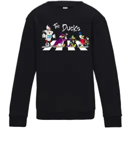 Детский Свитшот Duck Tales Woo-oo Черный фото