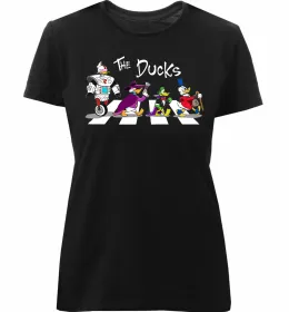 Женская премиум футболка Air McQuack Черный фото