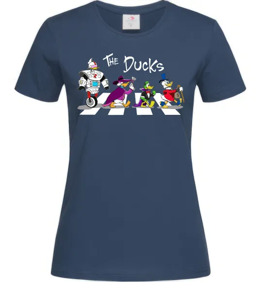 Женская футболка The Ducks Темно-синий фото