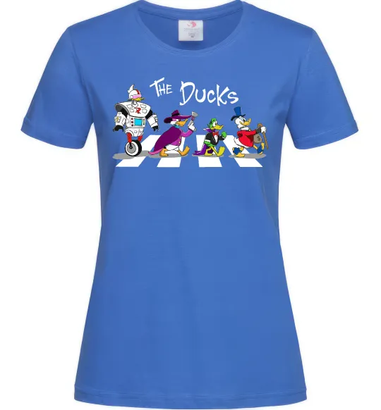 Женская футболка The Ducks Ярко-синий фото