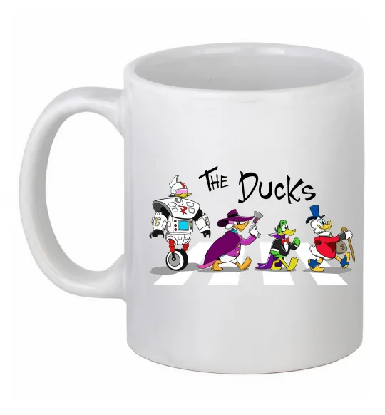 Чашка керамическая The Ducks Белый фото