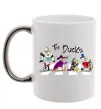 Чашка с цветной ручкой The Ducks Серебро фото