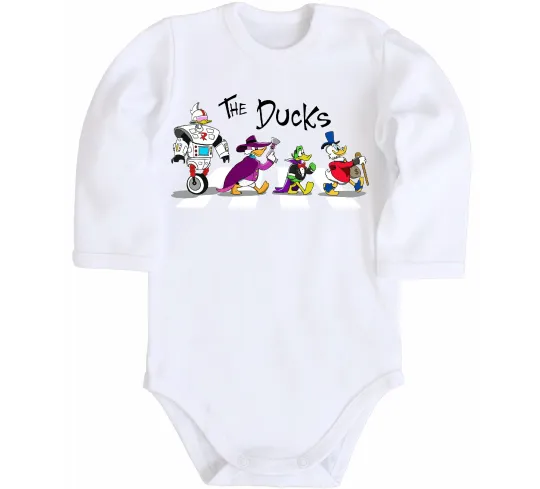 Детский боди The Ducks Белый фото