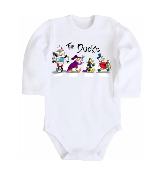 Детский боди The Ducks Белый фото