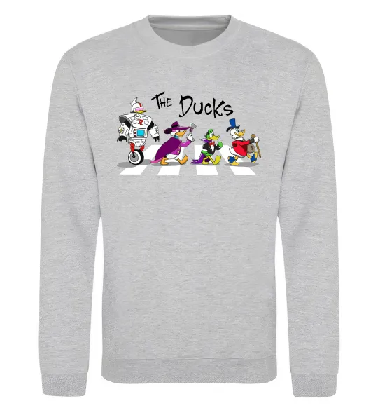 Свитшот The Ducks Серый меланж фото
