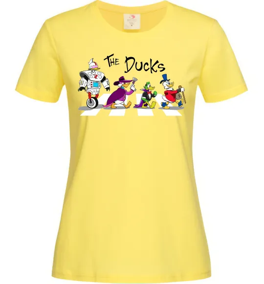 Женская футболка The Ducks Лимонный фото