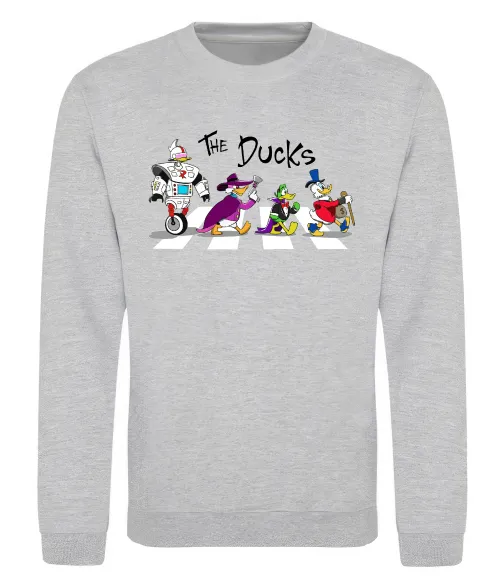 Свитшот The Ducks Серый меланж фото