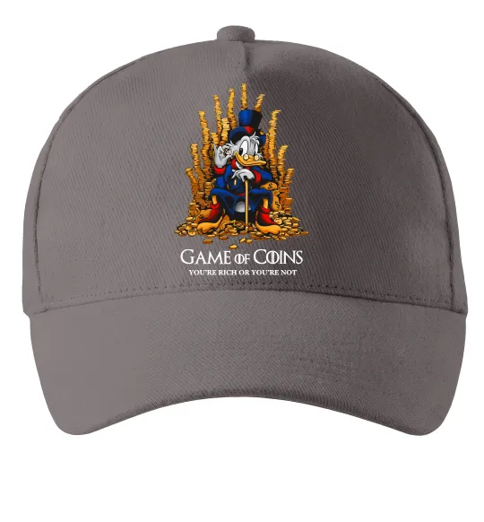 Кепка Game of coins Серый фото
