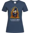Женская футболка Game of coins Темно-синий фото